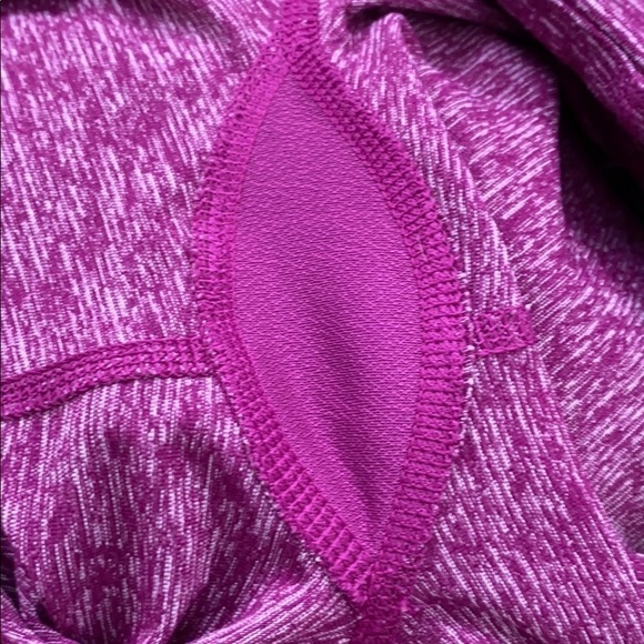 UNDER ARMOUR Heathered Pink Studio Capri Leggings Tights Workout Yoga Running - Picture 9 of 9